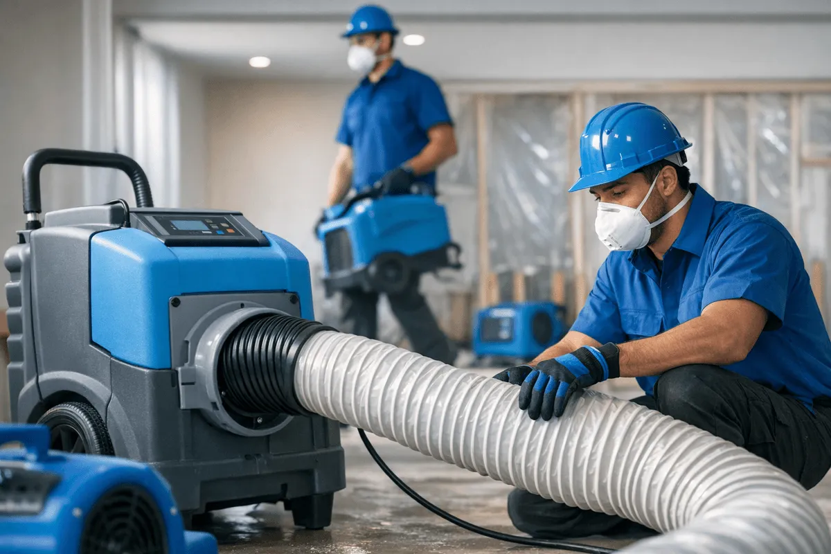 Dehumidification service by 911 Disaster Restorations
