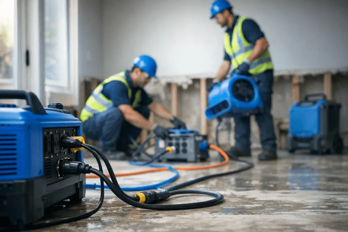 Temporary Power service by 911 Disaster Restorations